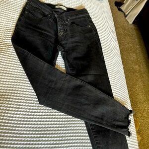 Madewell Black 9” High-Rise Skinny jeans